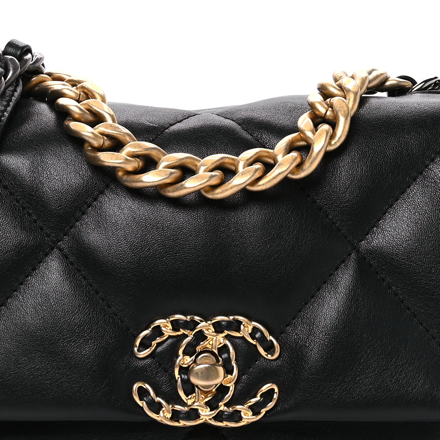 Chanel Lambskin Quilted Medium Chanel 19 Flap Black 8 of 11