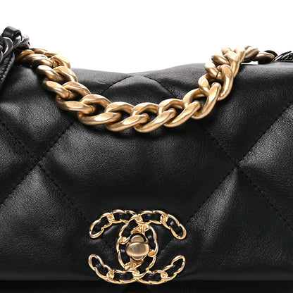 Chanel Lambskin Quilted Medium Chanel 19 Flap Black 8 of 11