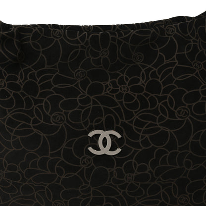 Chanel Suede Camellia Hobo Bag Black 14 of 19