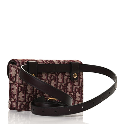 Christian Dior Oblique Saddle Belt Bag Bordeaux 3 of 13