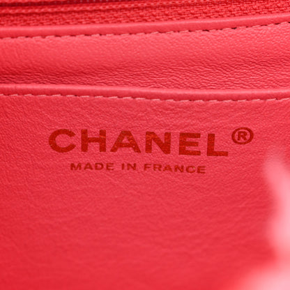 Chanel Tweed Quilted Mini Rectangular Flap Pink 6 of 10