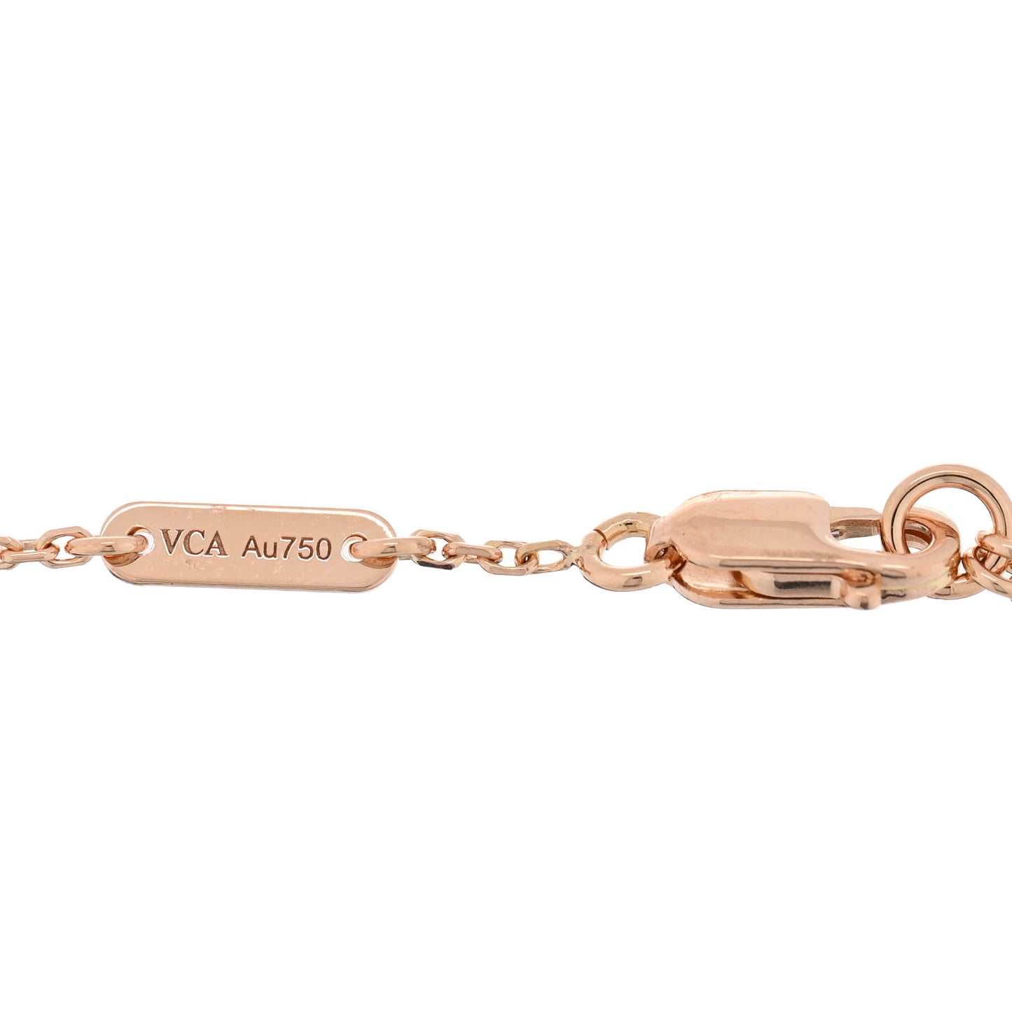 18K Rose Gold Carnelian Sweet Alhambra Heart Bracelet