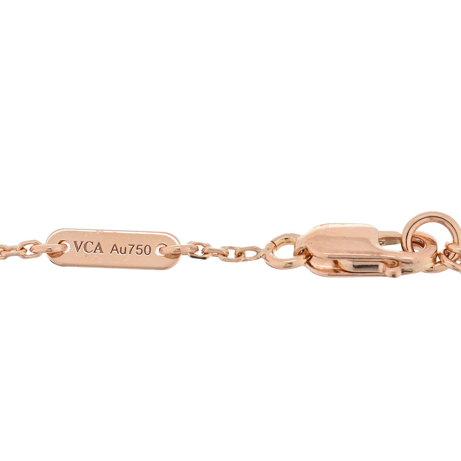 Van Cleef & Arpels 18K Rose Gold Carnelian Sweet Alhambra Heart Bracelet 3 of 3