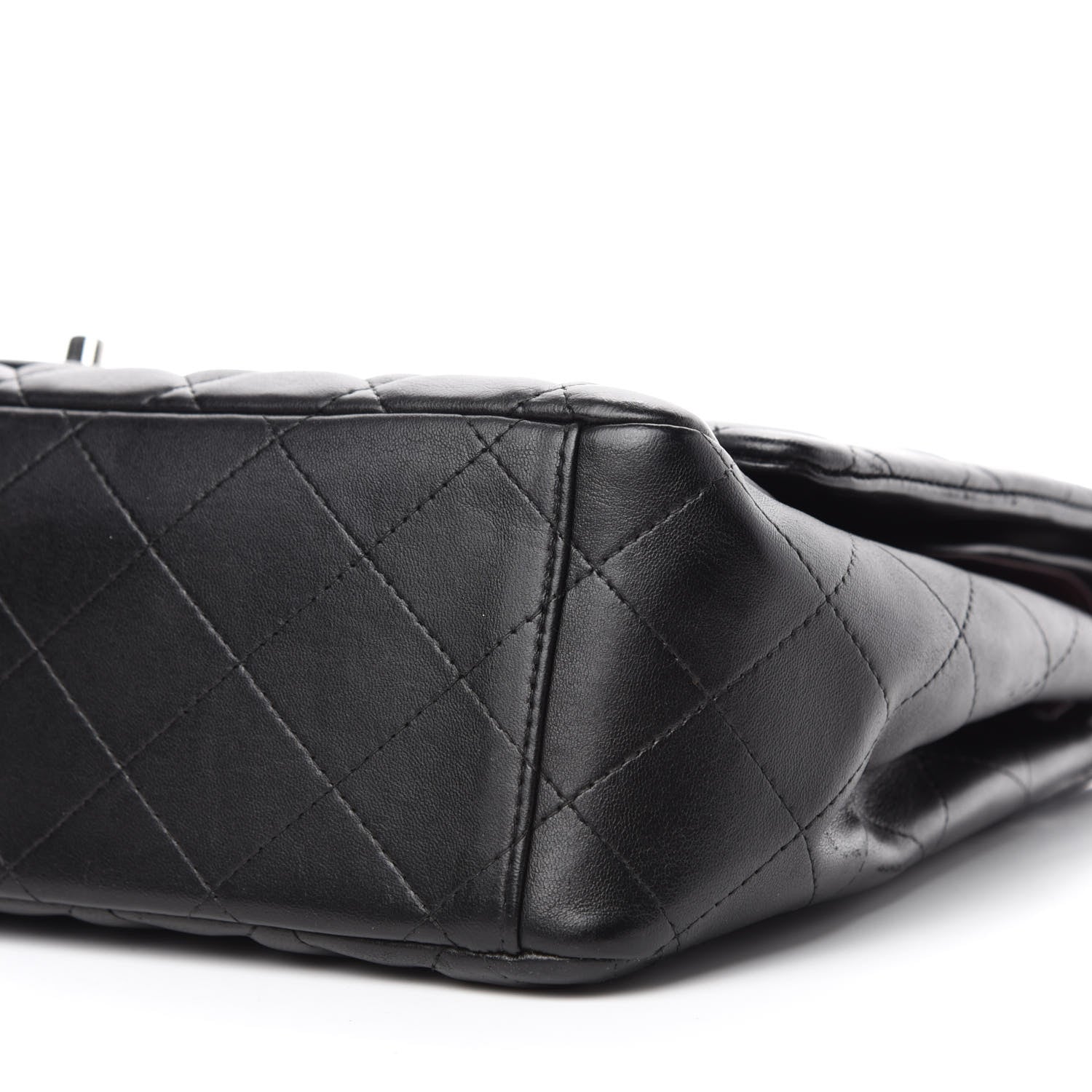 Chanel Lambskin Quilted Maxi Double Flap Black 7 of 16