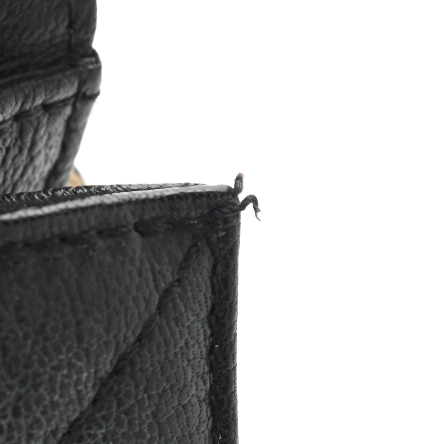 Goatskin Quilted Rita Flap Black