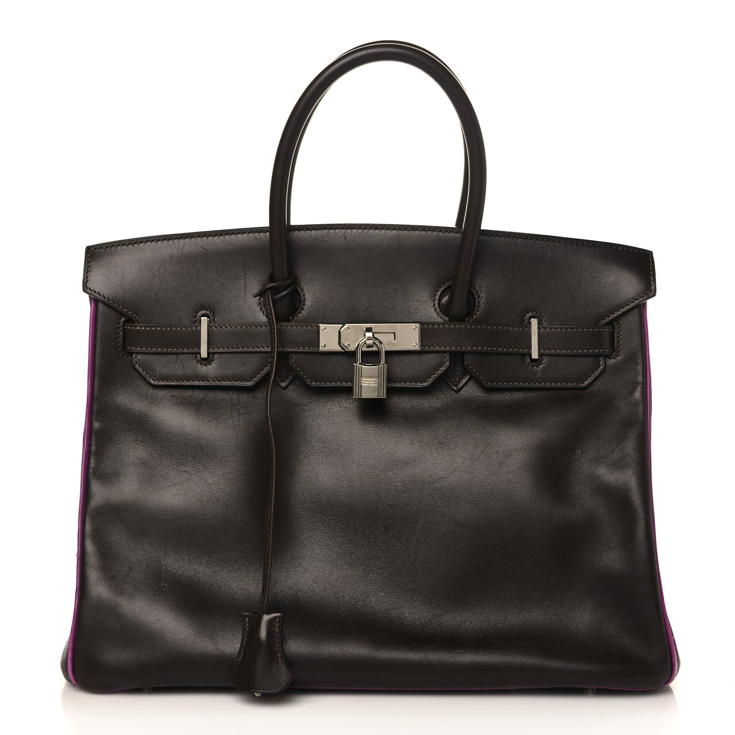 Box Bi-Color Birkin 35 Raisin Cyclamen