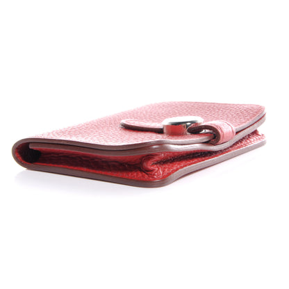 Hermes Togo Dogon Card Case Rouge Garance 4 of 7