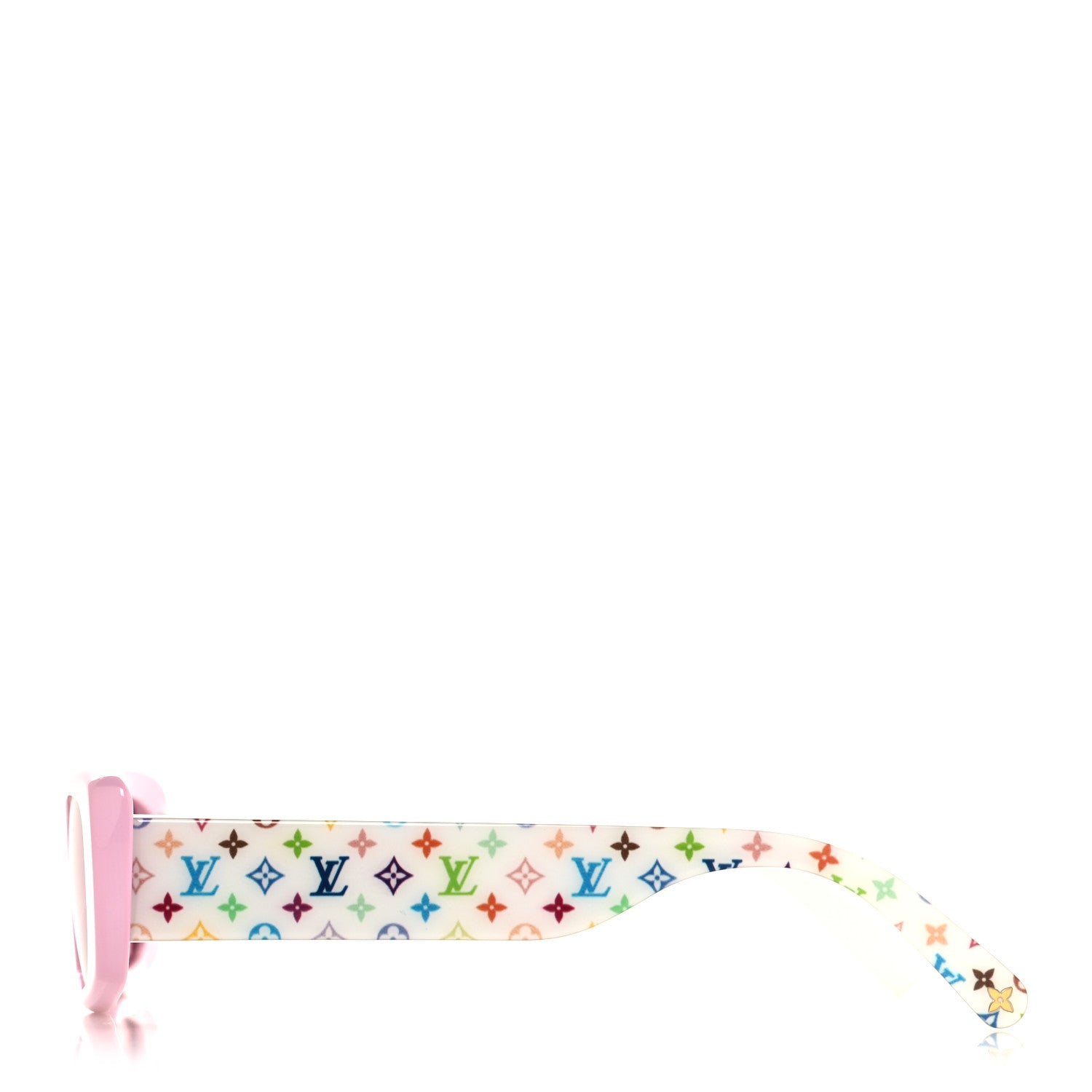 Louis Vuitton LV X TM Acetate Monogram Multicolor Sunglasses Z2711W Pink 3 of 7