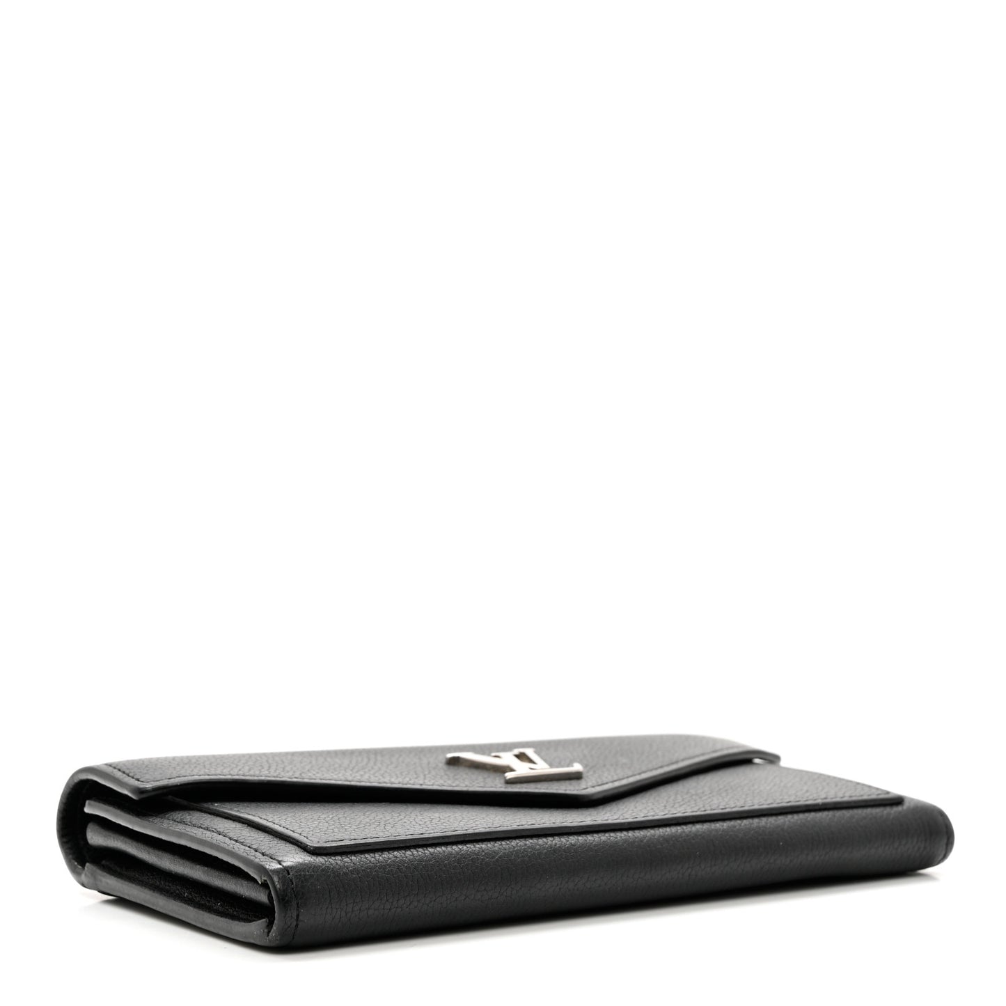 Soft Calfskin My Lockme Wallet Black
