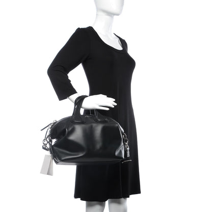 Givenchy Waxed Calfskin Small Nightingale Logo Strap Black 2 of 9
