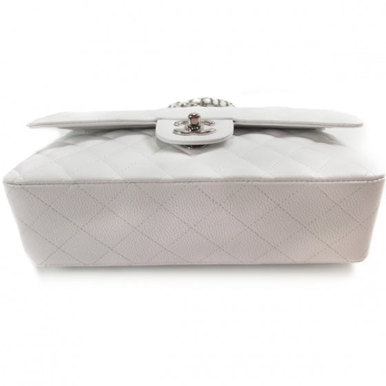 Chanel Caviar Quilted Medium Double Flap White 4 of 11
