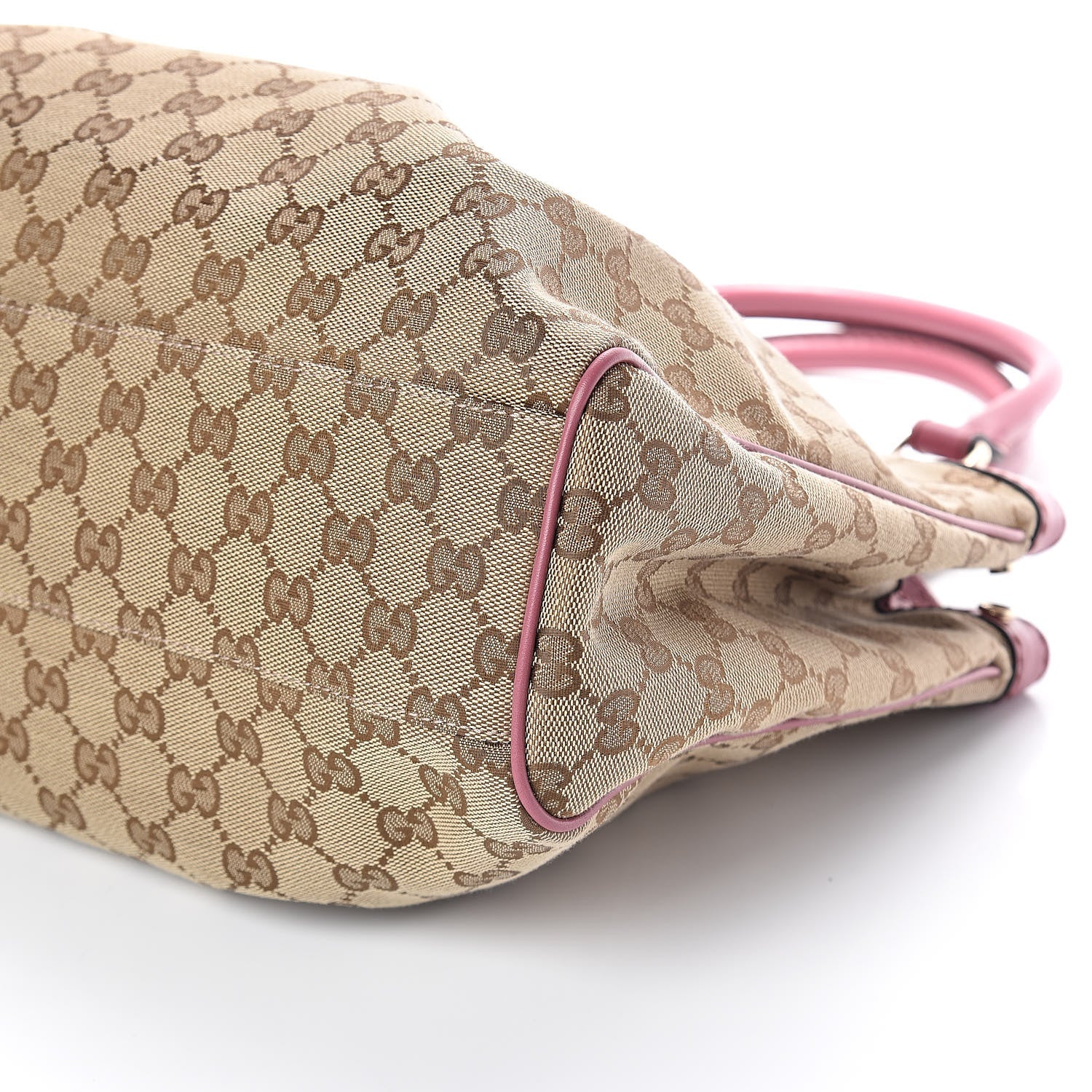 Gucci Monogram Margaux Calfskin Medium Sukey Tote Beige Ebony Vintage Rose 10 of 10