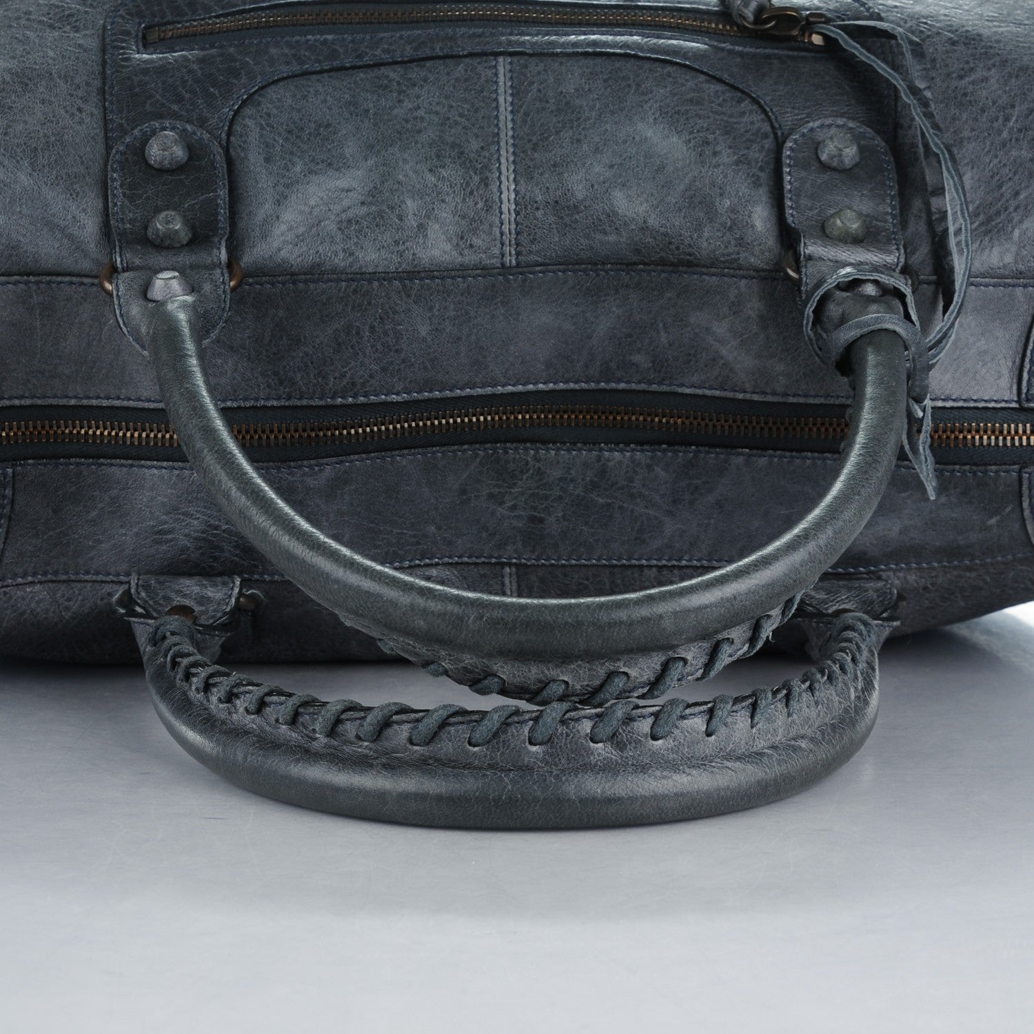 Balenciaga Agneau Rubber Covered Classic Hardware Work Anthracite 5 of 8