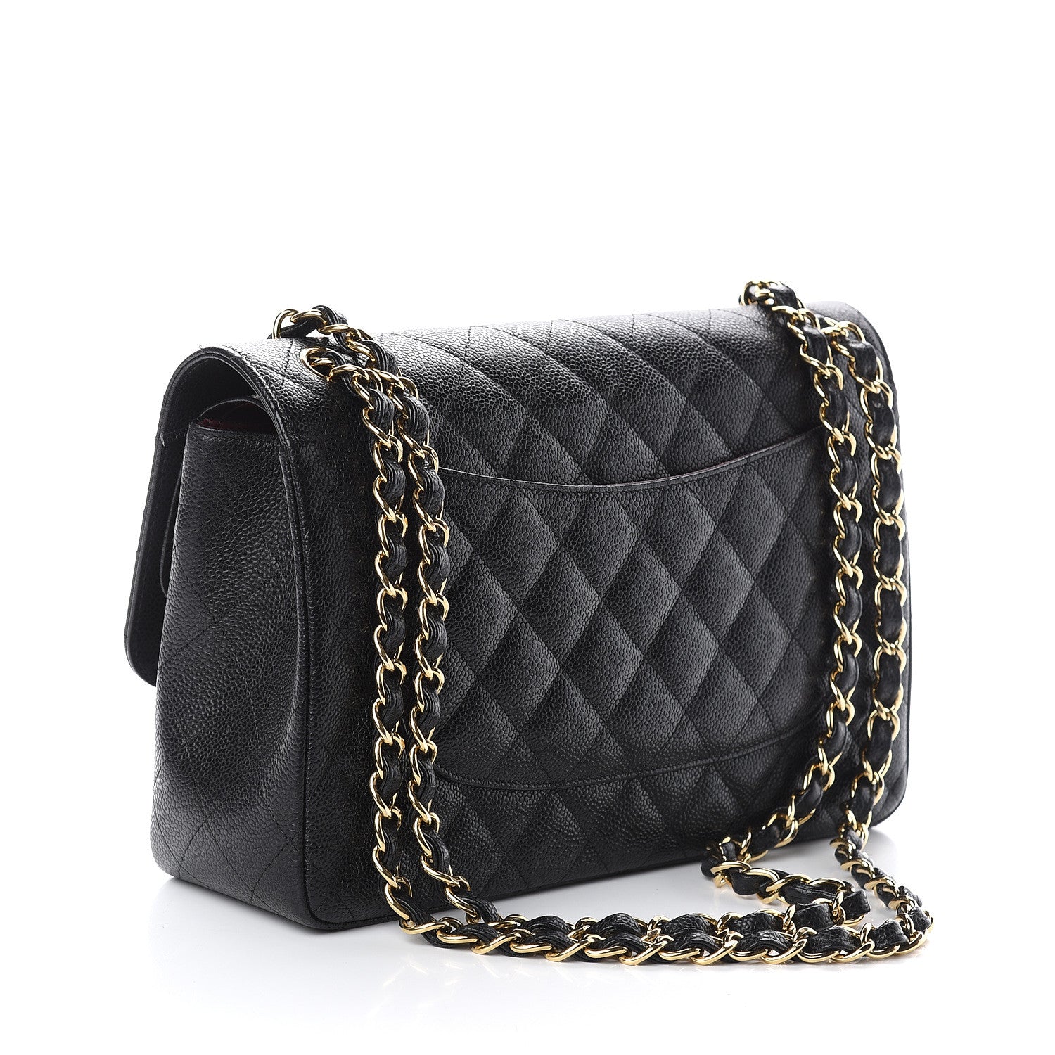 Chanel Caviar Quilted Jumbo Double Flap Black 2 of 10