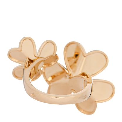 Van Cleef & Arpels 18K Yellow Gold Diamond Frivole Between The Finger Ring 50 5.5 4 of 5