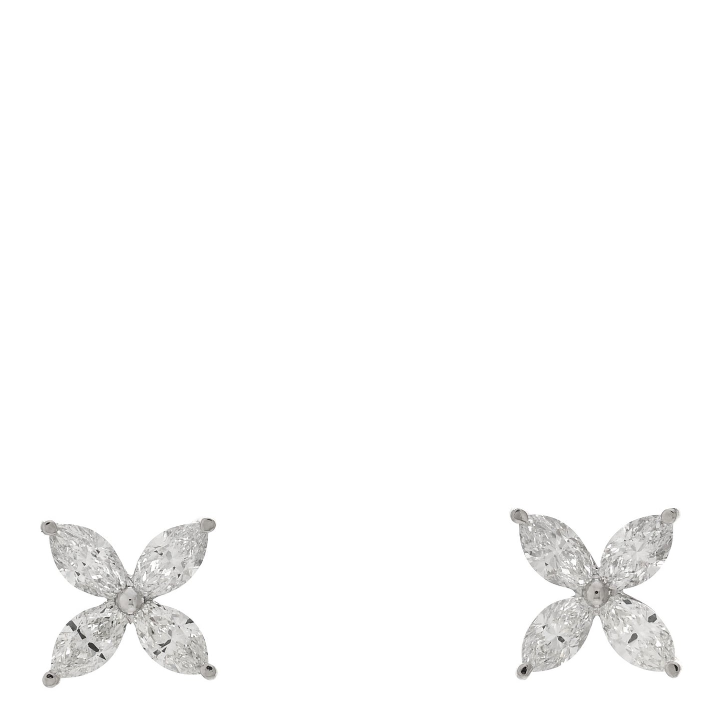 Platinum Diamond Large Victoria Earrings