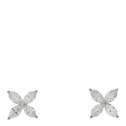 Tiffany Platinum Diamond Large Victoria Earrings 1 of 5
