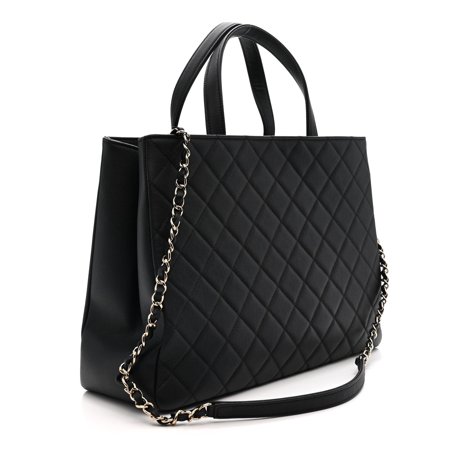 Chanel Caviar Quilted Large Business Affinity Shopping Bag Black 3 of 13