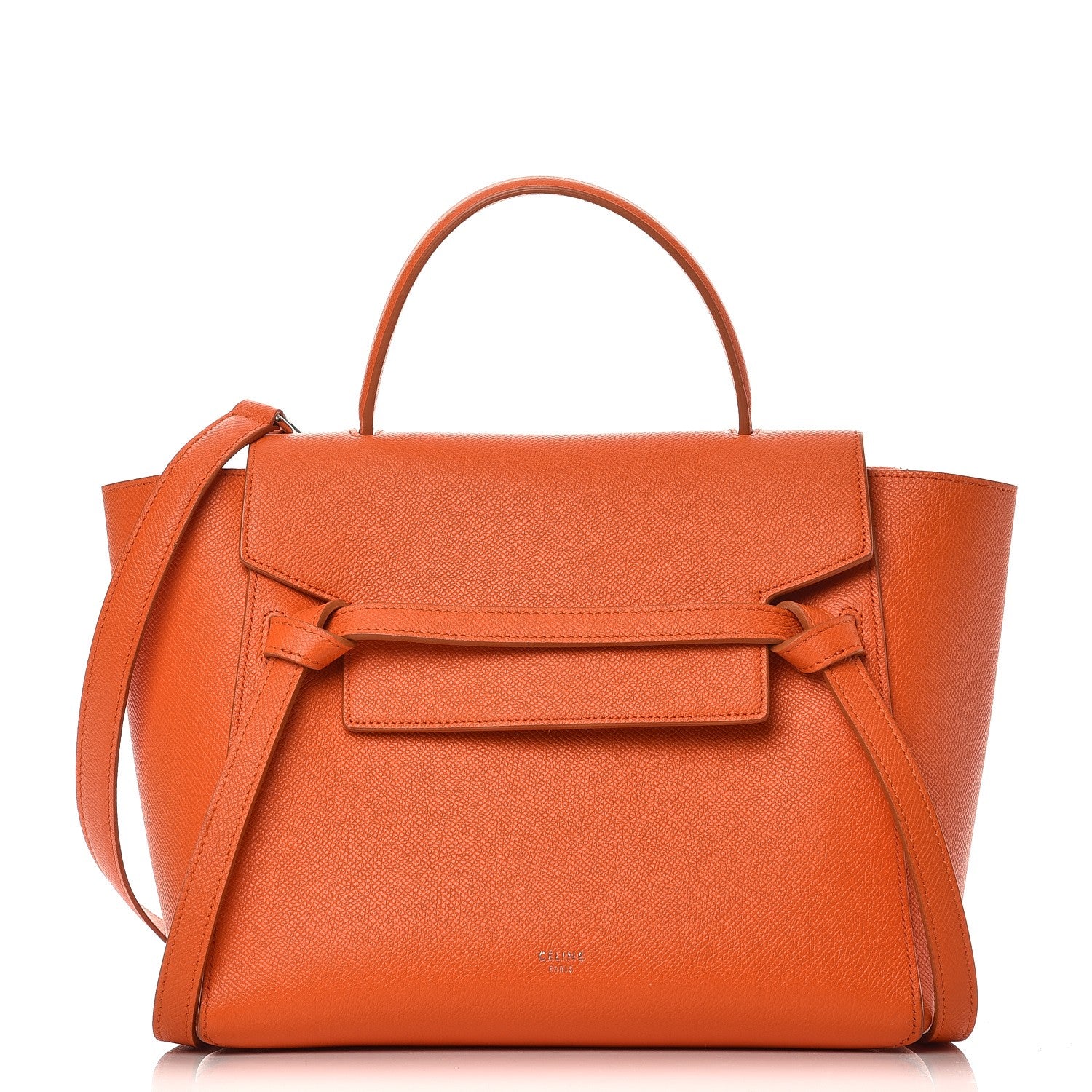Celine Baby Grained Calfskin Micro Belt Bag Orange 1 of 9