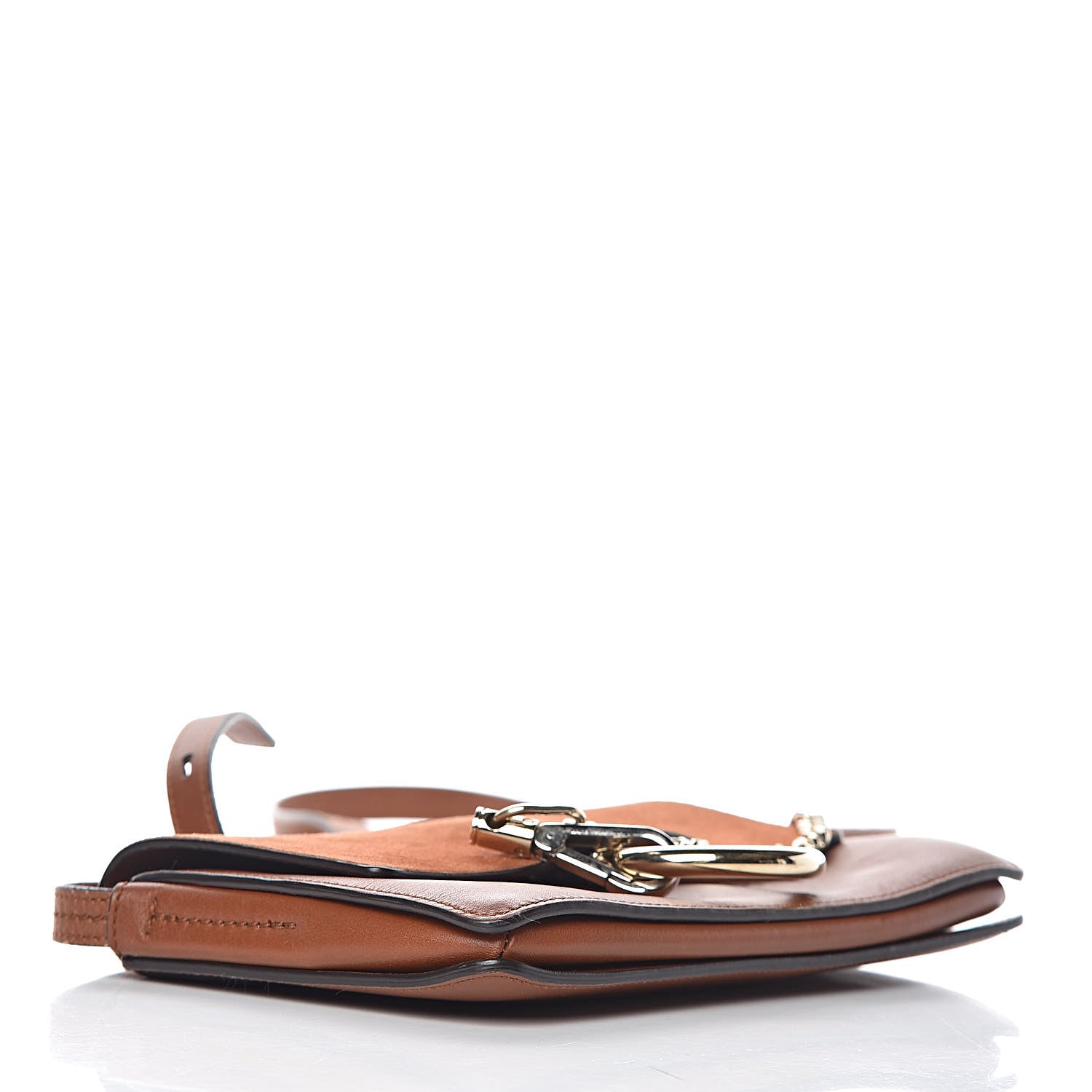 Chloe Suede Calfskin Small Faye Shoulder Bag Tobacco 4 of 13