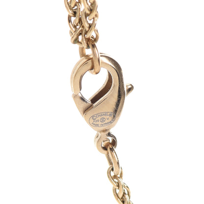 Chanel Pearl CC Pendant Necklace Gold 5 of 6