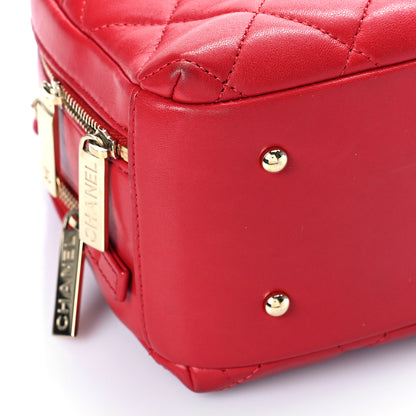 Chanel Lambskin Quilted Small Trendy CC Bowling Bag Red 9 of 16
