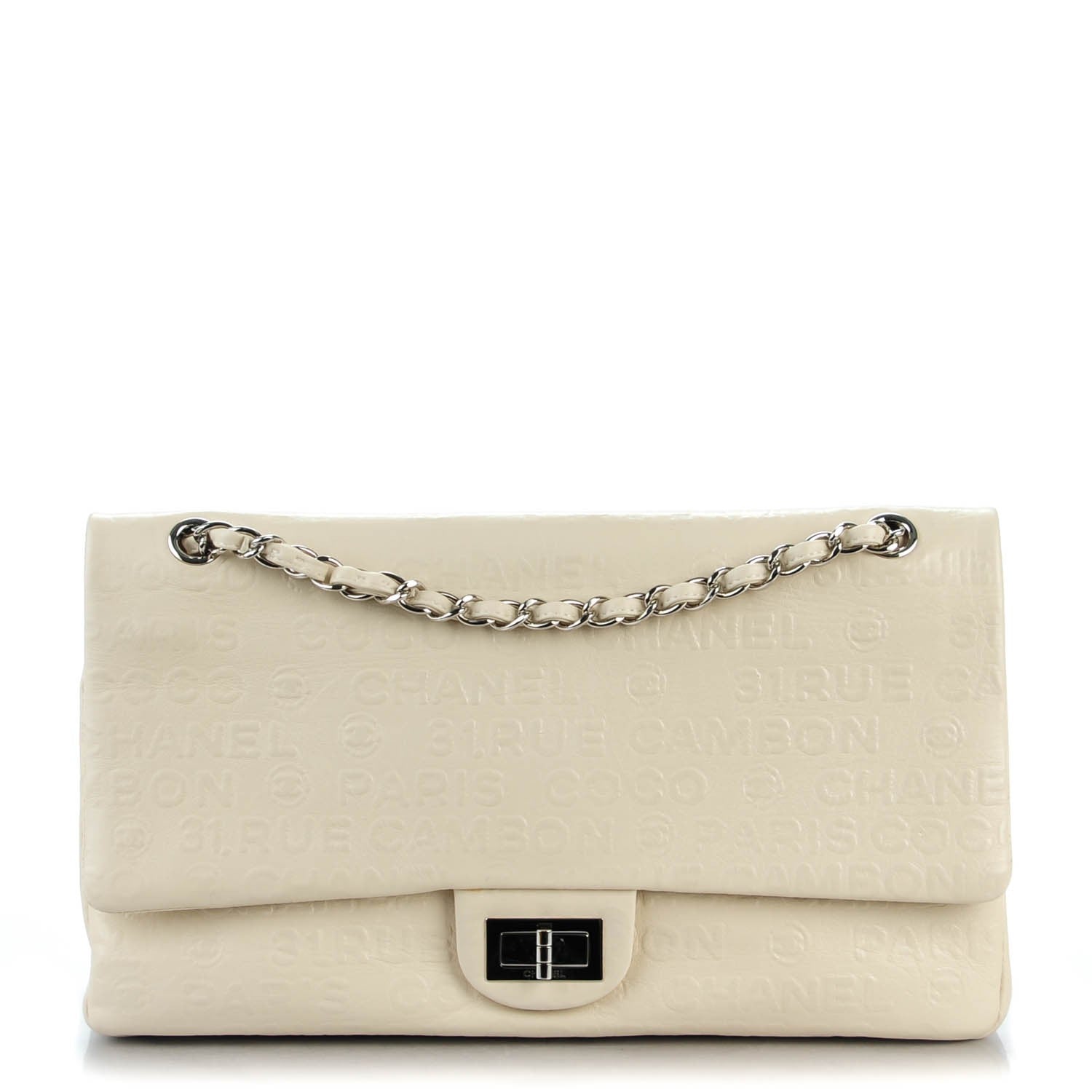 Chanel Calfskin Unlimited Jumbo Double Flap Off White 1 of 8
