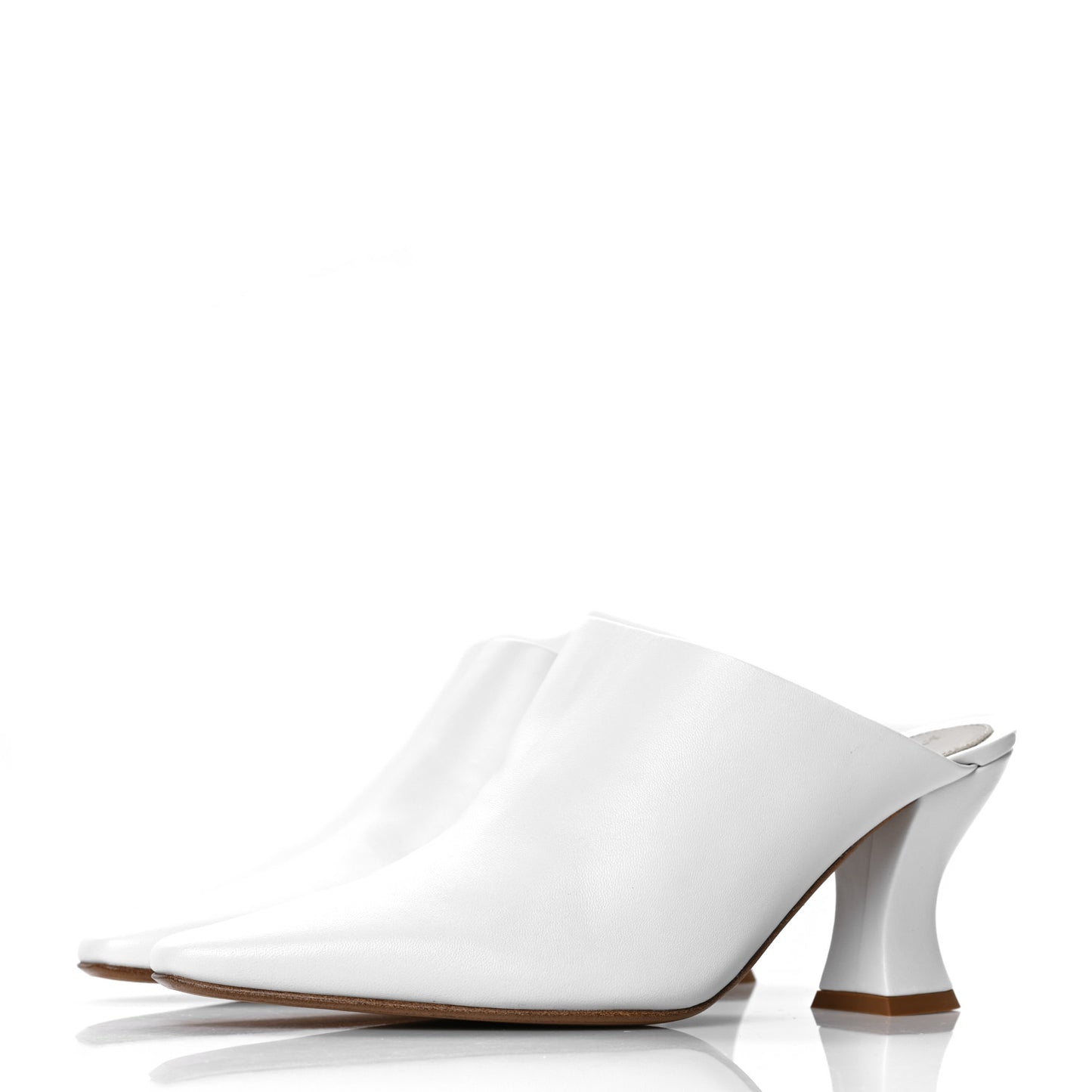 Lambskin Mules 38.5 Optic White
