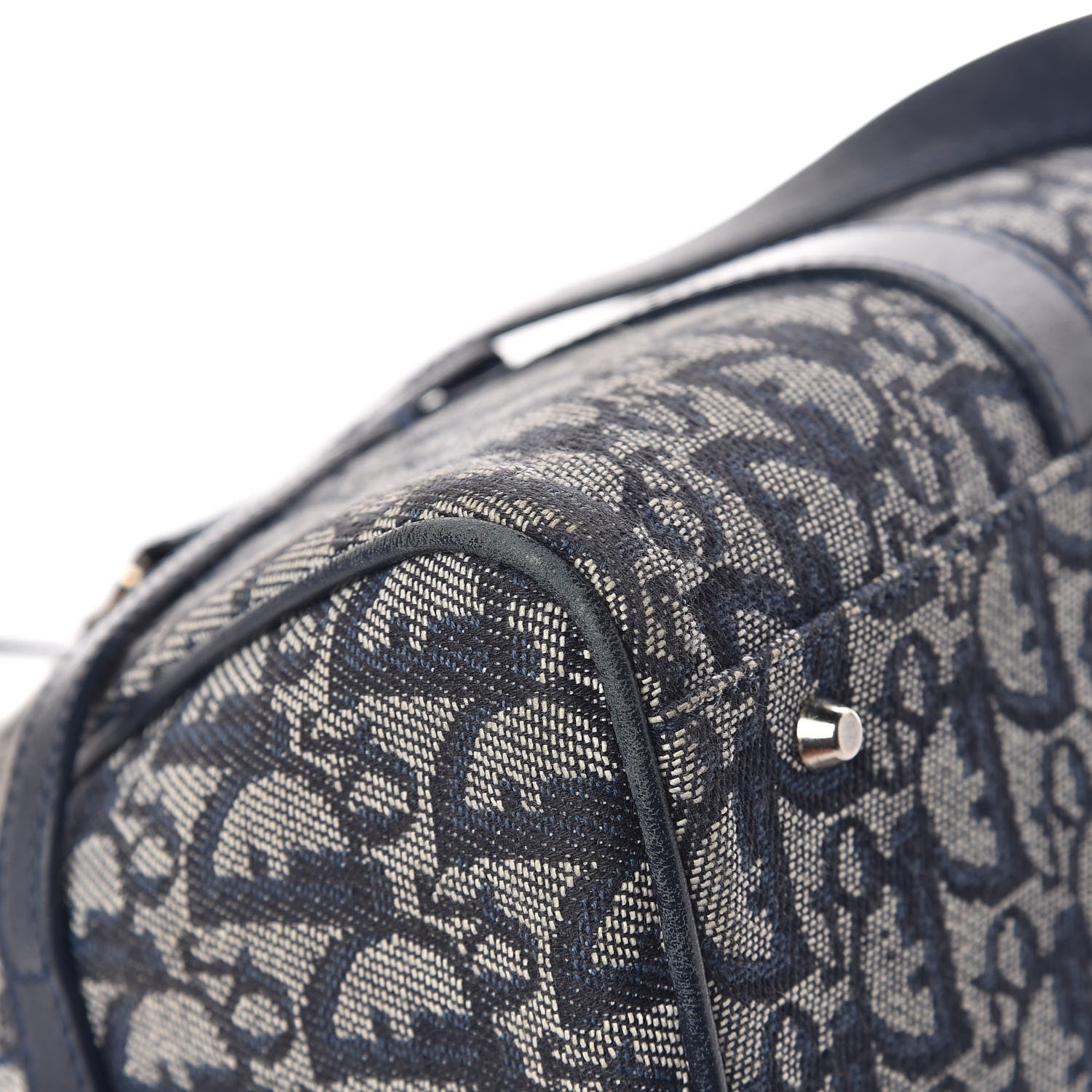 Christian Dior Denim Monogram Charms Shoulder Bag Blue 7 of 13