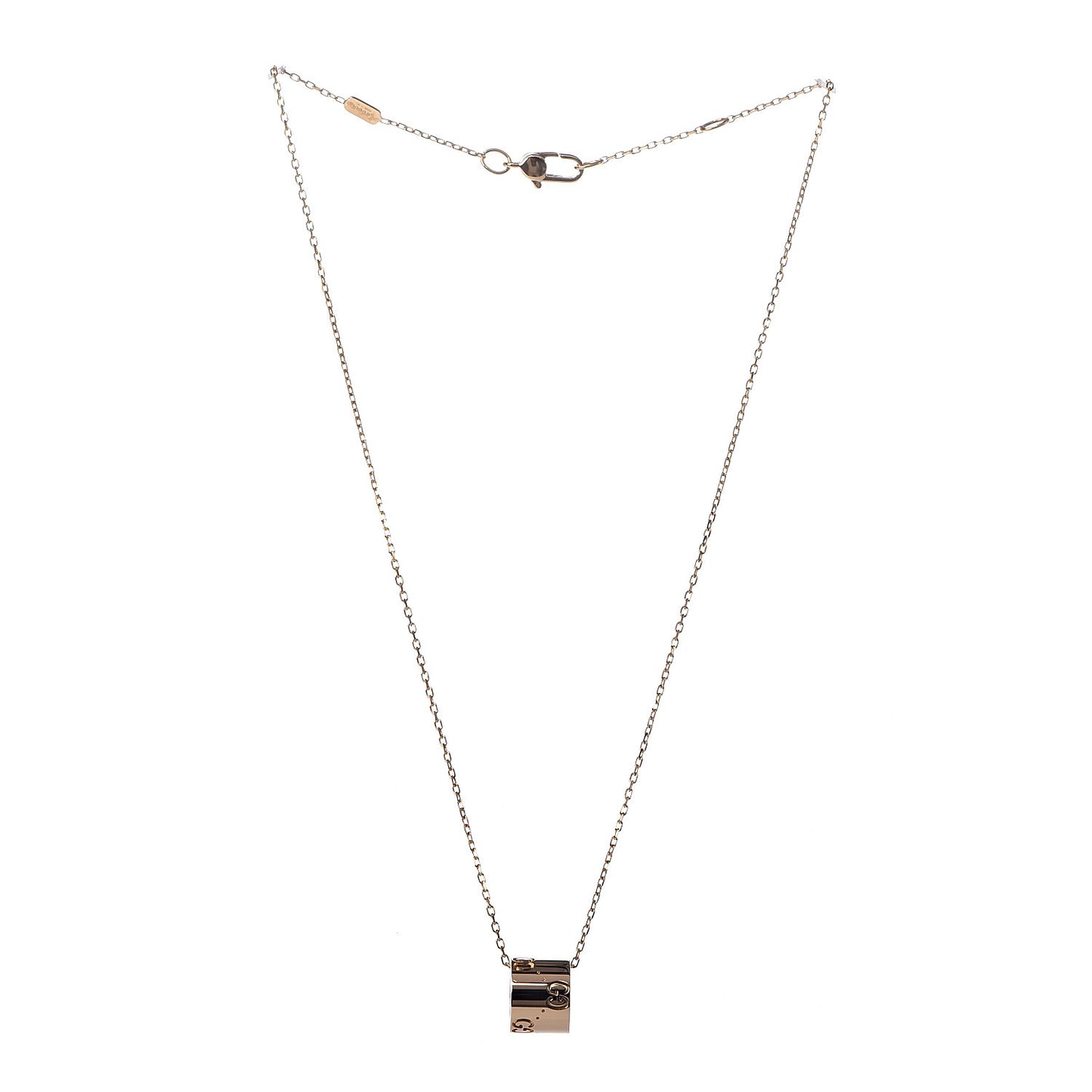 18K Yellow Gold Icon Twirl Pendant Necklace