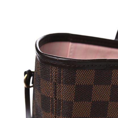 Louis Vuitton Damier Ebene Neo Neverfull MM Rose Ballerine 12 of 14