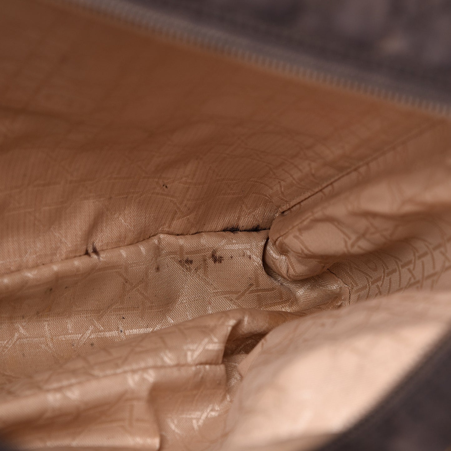 Nylon Cannage Large Lady Dior Tote Brown