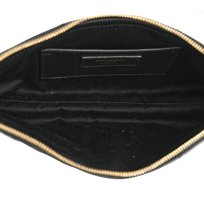 Saint Laurent Lambskin Quilted Maxi Icare Shopping Tote Black 7 of 12