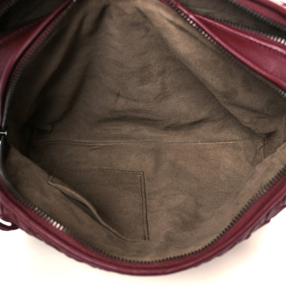Bottega Veneta Nappa Intrecciato Double Compartment Crossbody Bag China Red 6 of 12
