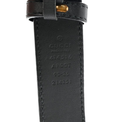 Gucci Calfskin Double G 30mm Belt 90 36 Black 3 of 7