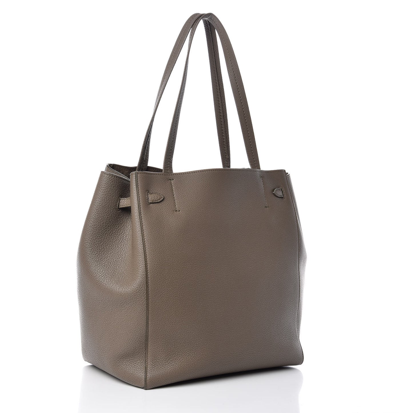 Soft Grained Calfskin Small Belt Cabas Phantom Taupe