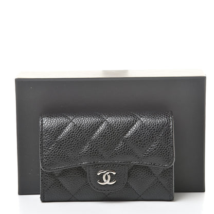 Chanel Caviar Quilted Flap Card Holder Black 9 of 9