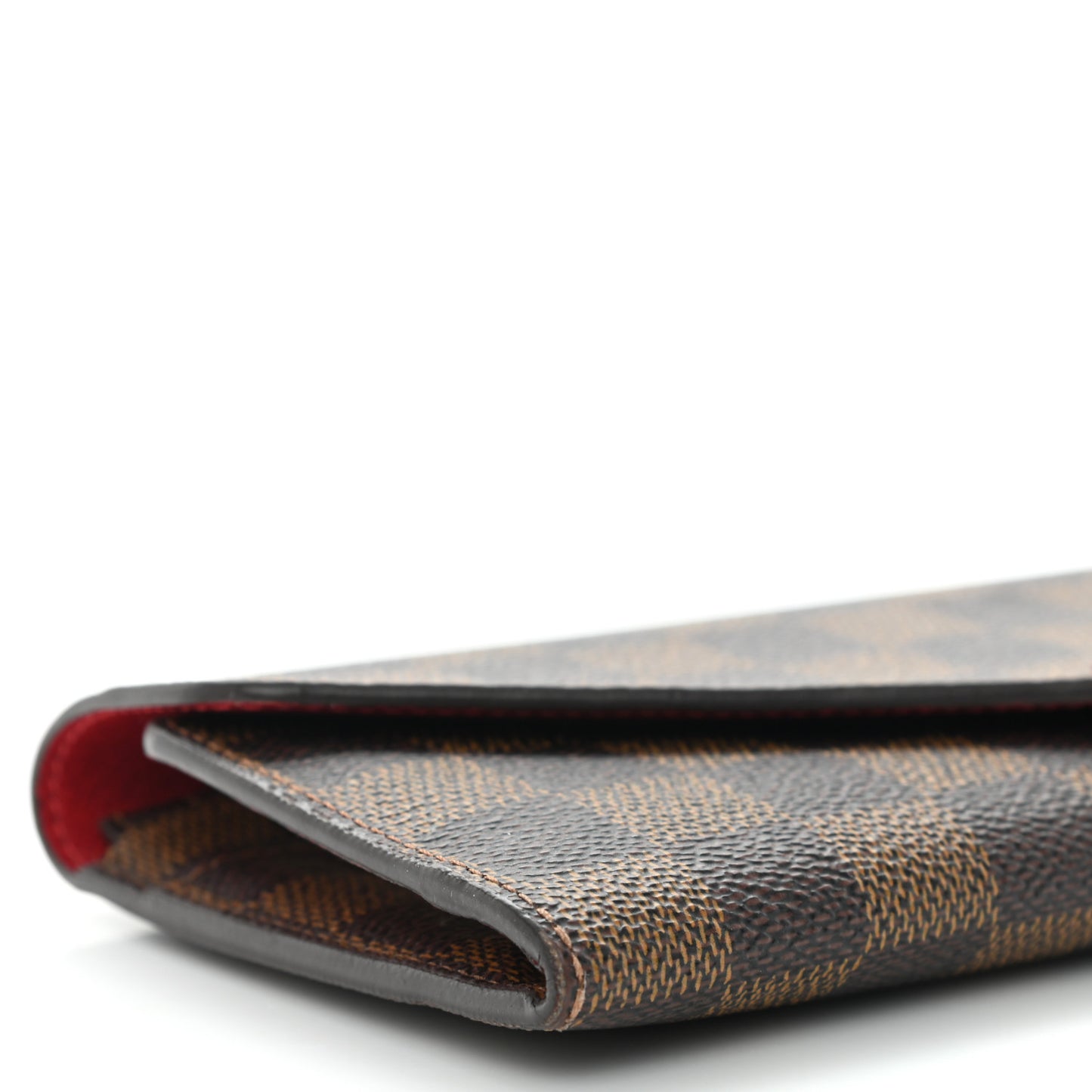 Damier Ebene Josephine Wallet Red