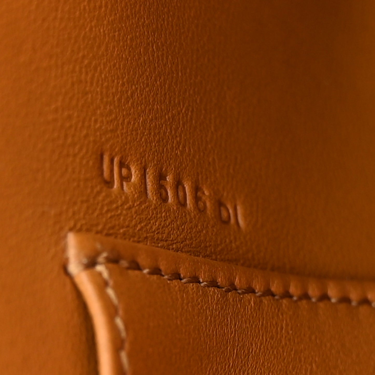 Veau Doblis Suede Kelly Cut Clutch Pochette Ocre