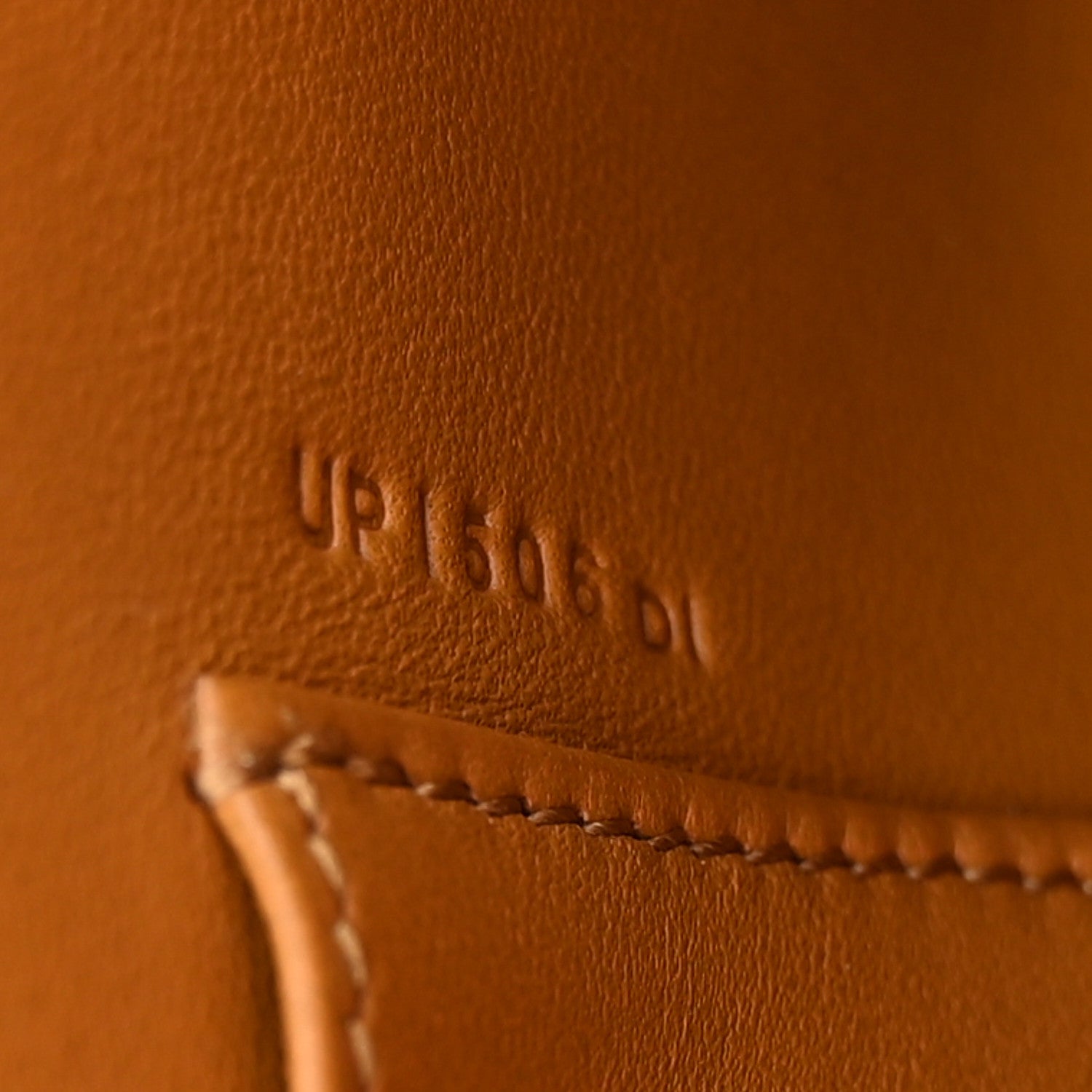Hermes Veau Doblis Suede Kelly Cut Clutch Pochette Ocre 7 of 11