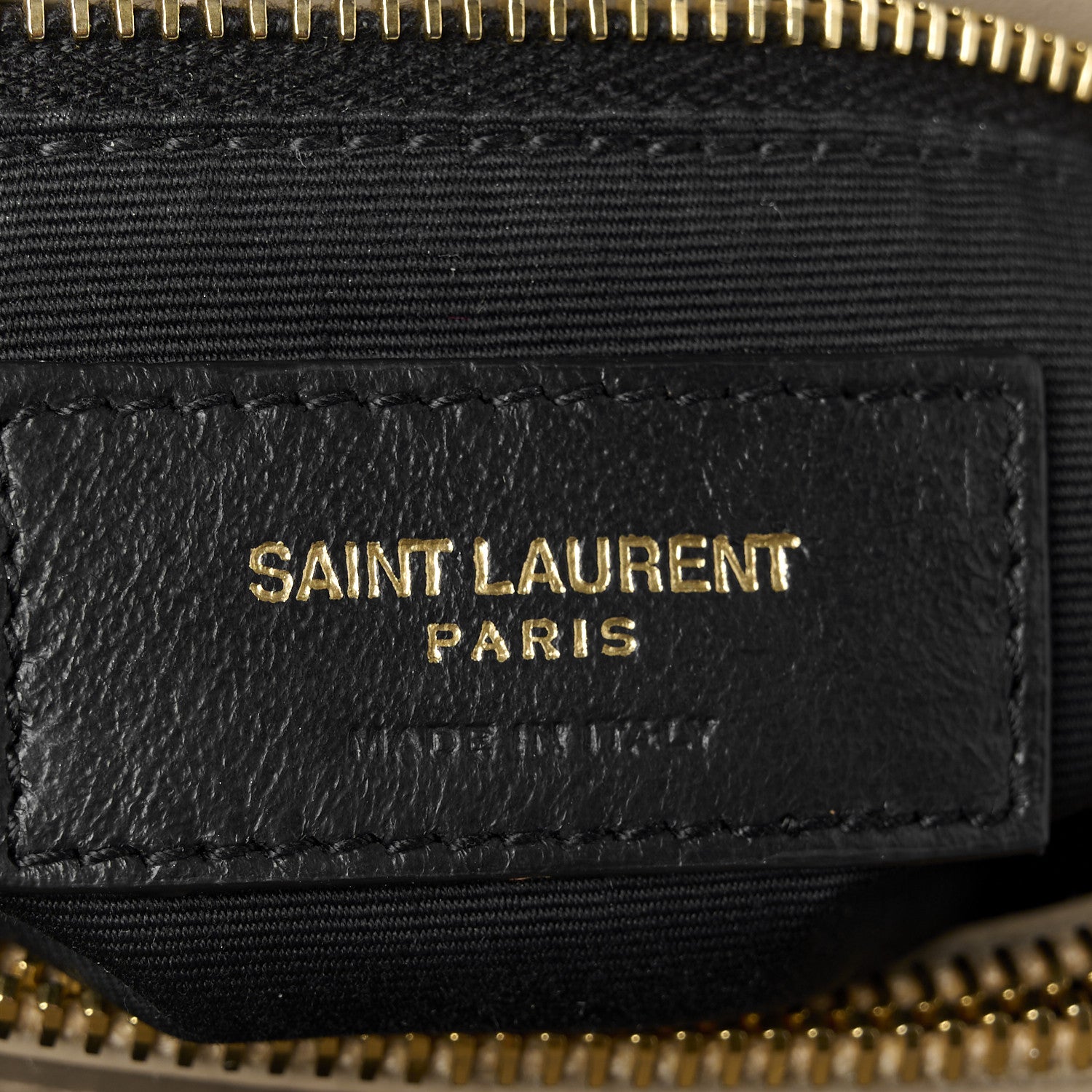 Saint Laurent Calfskin Y Quilted Monogram Medium Loulou Chain Satchel Dark Beige 6 of 14