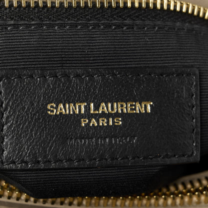 Saint Laurent Calfskin Y Quilted Monogram Medium Loulou Chain Satchel Dark Beige 6 of 14