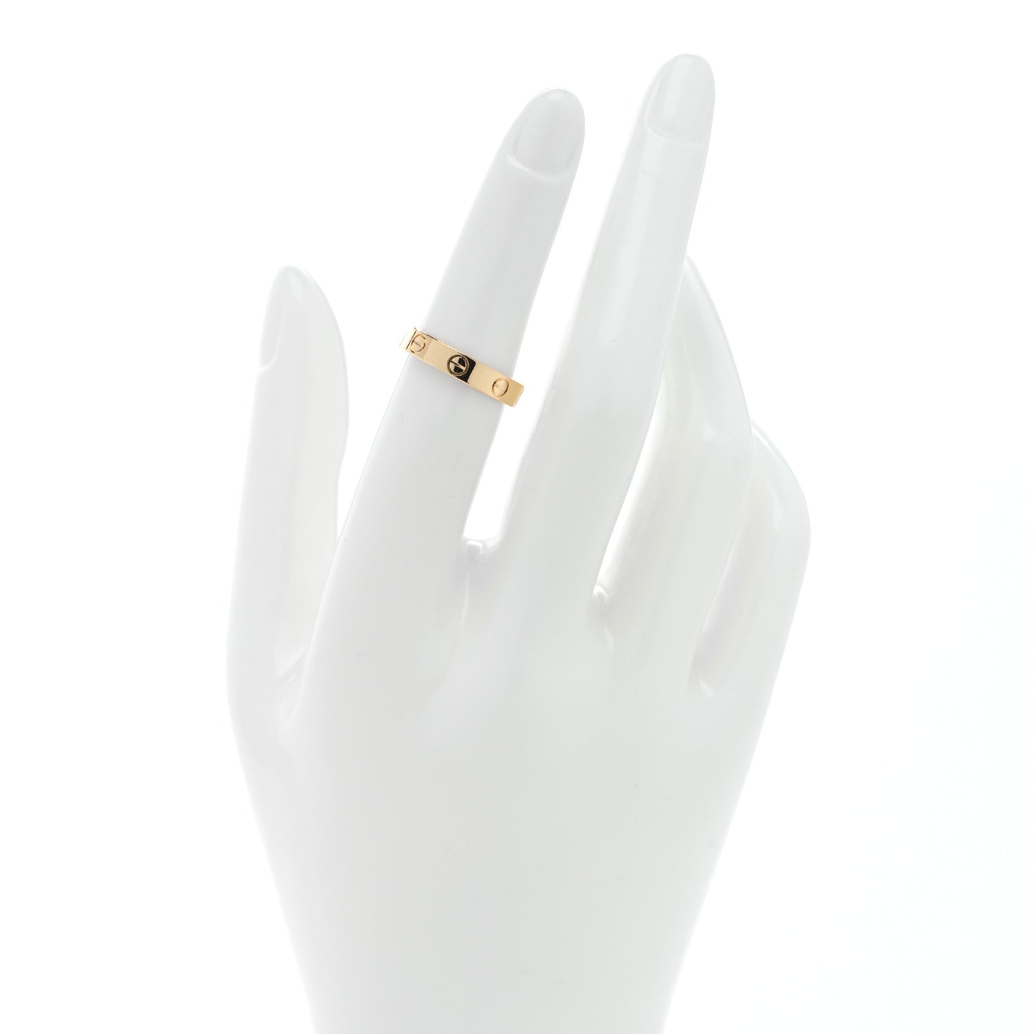 Cartier 18K Yellow Gold 3.5mm LOVE Wedding Band Ring 51 5.75 2 of 4