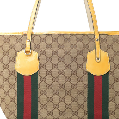 Gucci Monogram Web Medium Jolie Tote Yellow 8 of 17