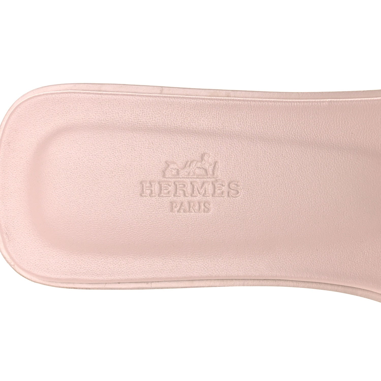 Hermes Box Calfskin Oran Sandals 39.5 Rose Pale 7 of 10