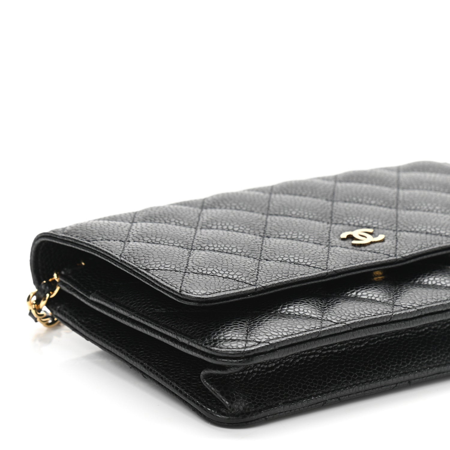 Chanel Caviar Quilted Wallet On Chain WOC Black 10 of 12