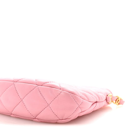 Chanel Lambskin Quilted CC Links Hobo Light Pink 10 of 10