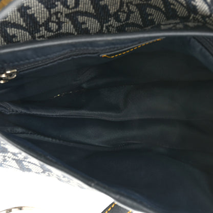 Christian Dior Monogram Saddle Bag Blue 5 of 14