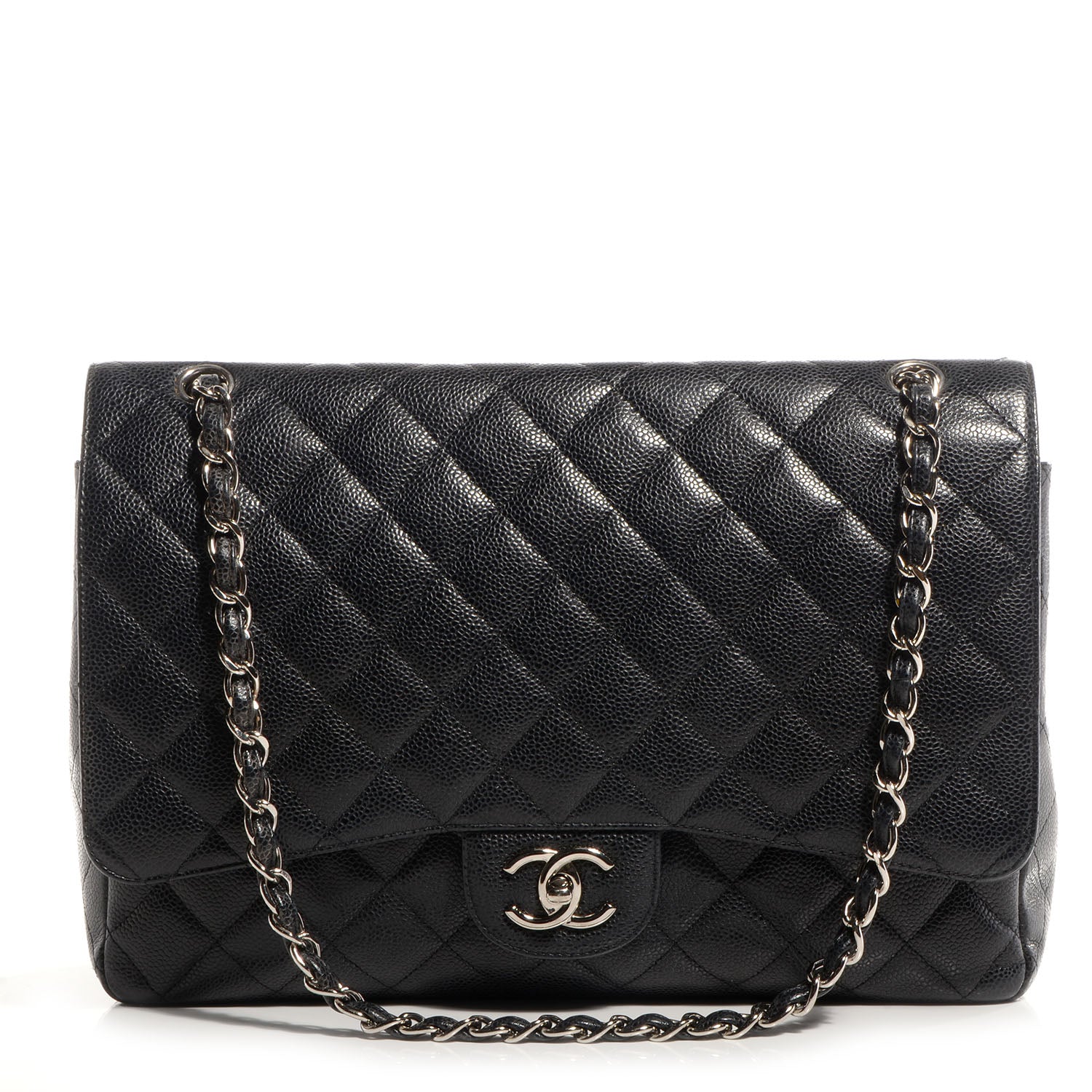 Chanel Caviar Quilted Maxi Double Flap Black 1 of 7