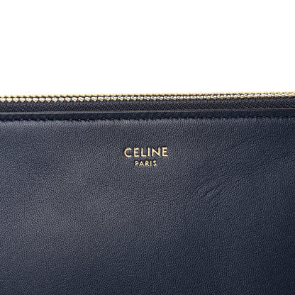 Celine Lambskin Small Trio Crossbody Bag Abyss Blue 8 of 10